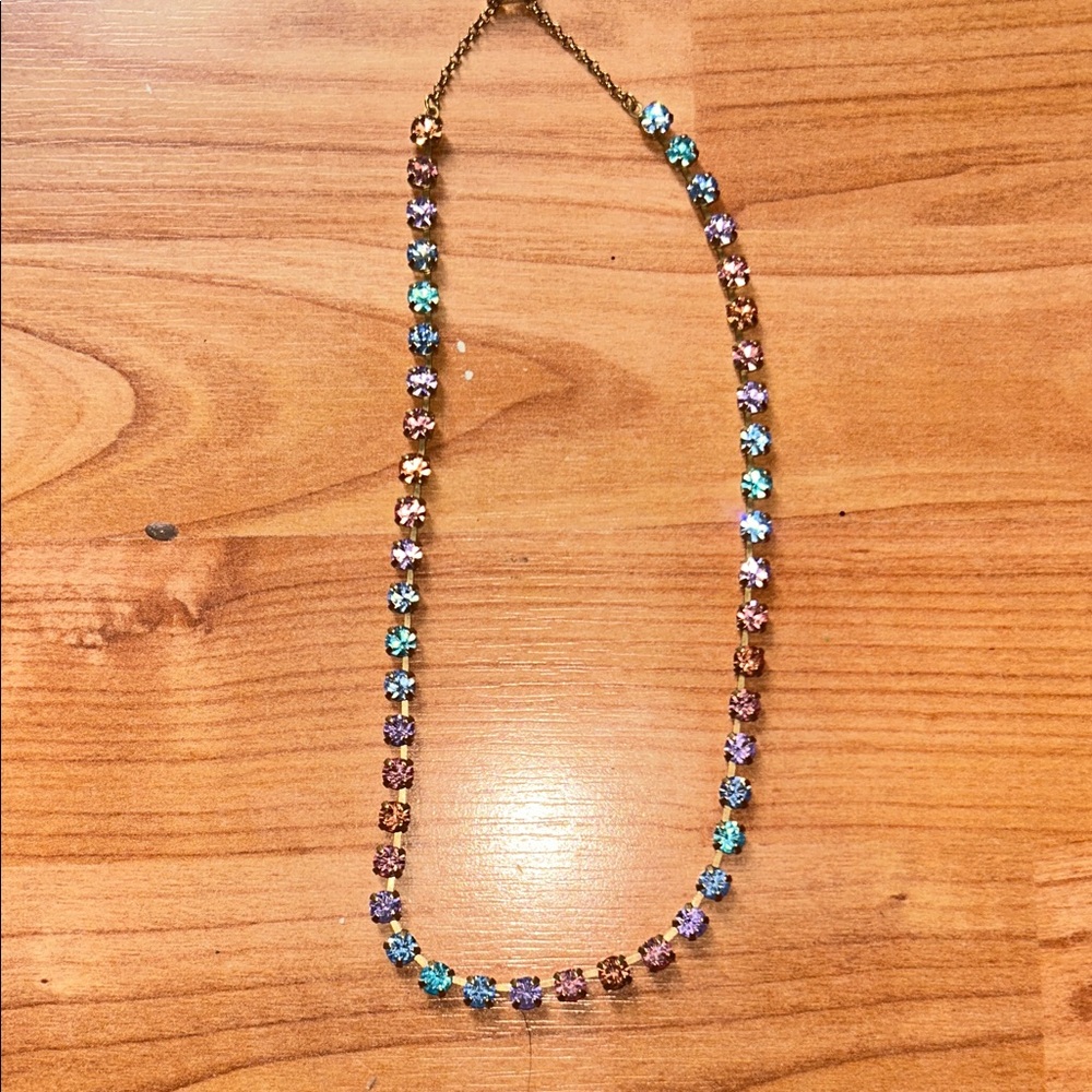 LAUREN HOPE Elegant Multicolor Crystal Necklace